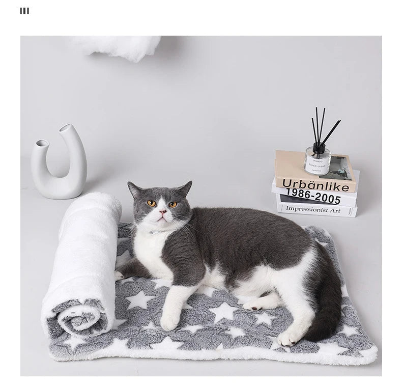 Flannel Pet Sleeping Mat Dog Bed Cat Litter Puppy Bed Dog