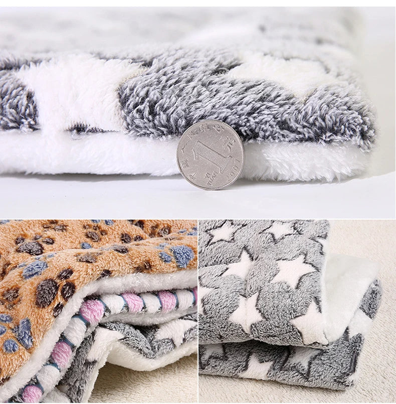 Flannel Pet Sleeping Mat Dog Bed Cat Litter Puppy Bed Dog