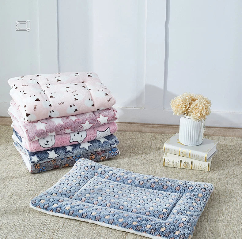 Flannel Pet Sleeping Mat Dog Bed Cat Litter Puppy Bed Dog